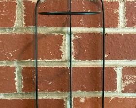 Black metal indoor/outdoor candle holder wall sconces
