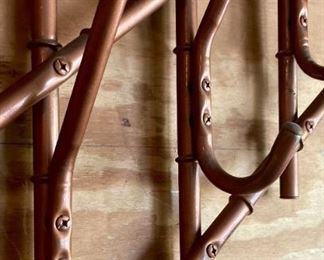 Vintage metal piping hand-crafted coat rack