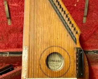 Antique C.F. Zimmermann's AutoHarp with case