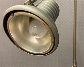 Vintage Mid-Century Modern Dazor Mfg. Co. industrial portable adjustable floor lamp