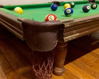 Vintage table top billiards table