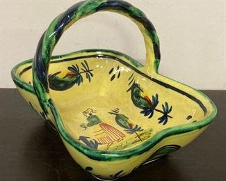 Nathan Strauss & Sons HB Quimper trinket basket