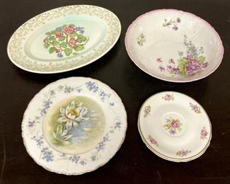Various china: Jackson Featherweight china, Rosenthal Continental "Iris", Celladon Devon Point 22K gold
