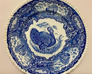 Rowland & Marsellus Co. (Staffordshire, England) turkey plate