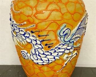 Small Japanese dragon vase