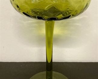 Vintage green stemware