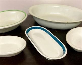 Vintage restaurantware serving pieces