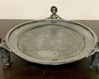 Antique James Tufts quadruple plated engraved "Lizzie, March 18, '91"