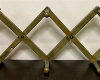 Vintage brass expanding wall hanger