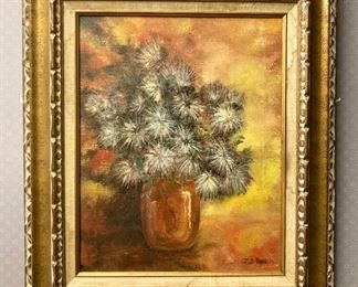 Original signed bouquet painting