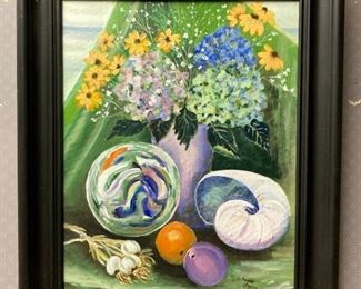 Original Lynn Brunhuber still life painting