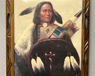 American Indian chief print