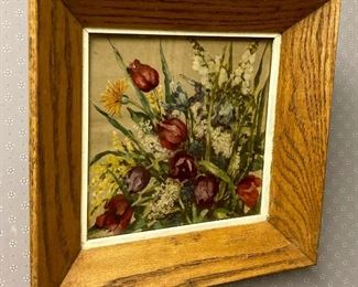 Framed summer bouquet print