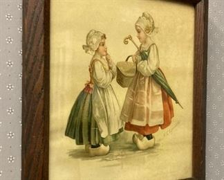 Framed Holland lasses print