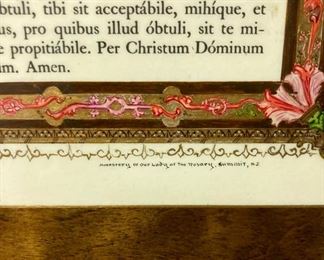 Vintage Monastary Our Lady of the Rosary plaque