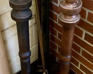 Large wood spindles
