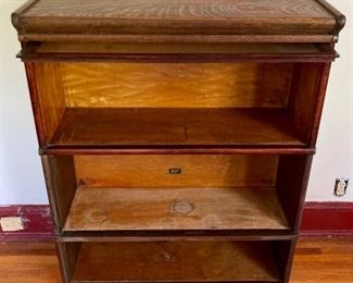 Antique wooden barrister cabinets (incomplete)