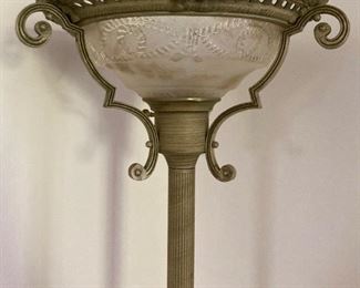 Reproduction weighted Victorian floor lamp