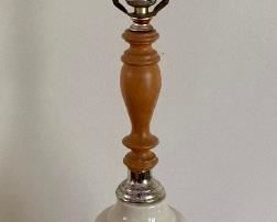 Vintage white ceramic lamp