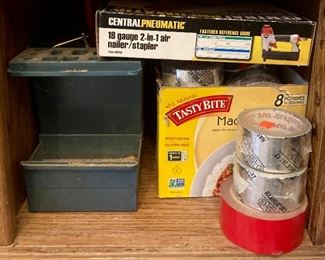 Pneumatic nailer/stapler, HVAC tape, 