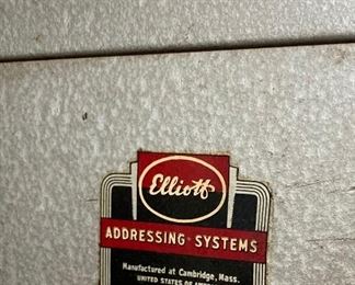 Elliott Addressing Systems letter sorter (no lock)