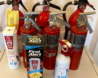 Assorted fire extinguishers (ABC/dry chemical)