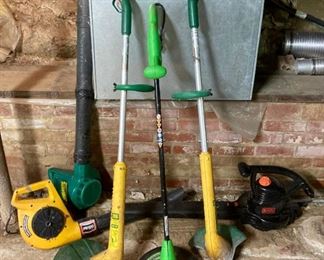 Weed eaters, hedge trimmers and leaf blowers