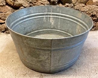 Vintage metal tub