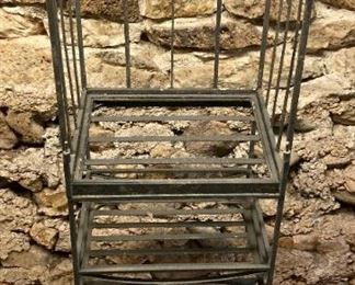 Homemade metal plant stand