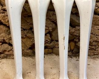 Vintage painted wood table legs