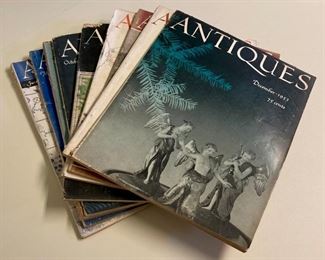 Various 1953 monthly editions of Antiques magazine