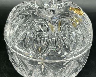 Bavarian crystal apple jar