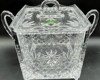 Shannon Crystal Square Jar w Lid