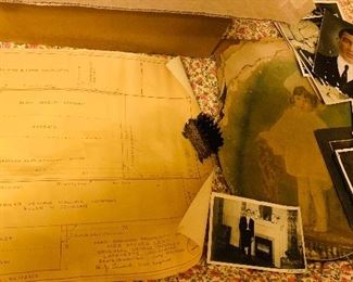 letters, photos of the Levy  family  PLUS  there is a 1950's  copy  of  the  early plat  of the  land  the Levy family  owned  downtown Vermillionville