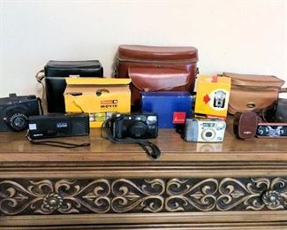 Some of the vintage cameras