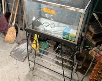 Mid century fish tank
