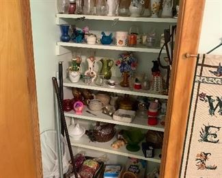 Vases, teapots, candles, glassware