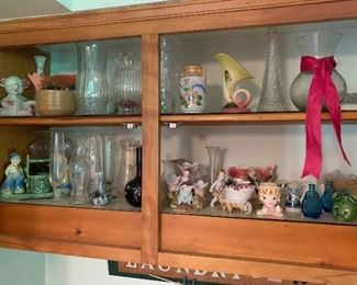 Antique head vase, other vintage planters, vases, occupied japan