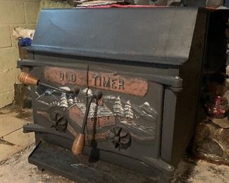 Old timer wood burning stove