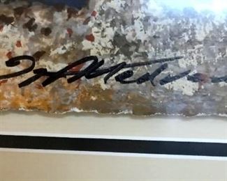 Peaceful serigraph by Medvedev (1931-2015). Working in a variety of media throughout his career, including painting, printmaking, watercolor and sculpture, artist Igor Medvedev's art is characterized by a focus on structure, deep colors, a masterful use of light and shadow, and a tranquil, peaceful mood.