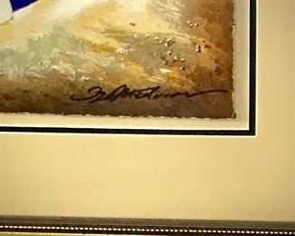 Sunny Side serigraph by Medvedev (1931-2015). Working in a variety of media throughout his career, including painting, printmaking, watercolor and sculpture, artist Igor Medvedev's art is characterized by a focus on structure, deep colors, a masterful use of light and shadow, and a tranquil, peaceful mood.