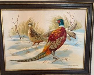 pheasants original art