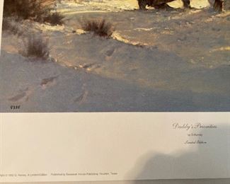 signed and numbered G Harvey "Daddy's Priorities"