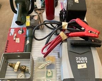 charger, shrub trimmer, etc. 