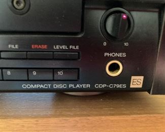 Sony 5-disc compact disc player