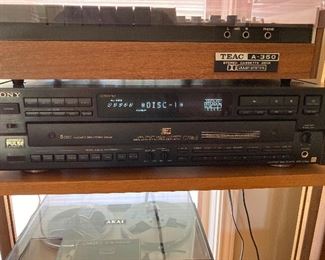 Sony 5-disc compact disc player