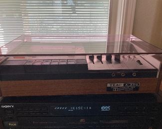 vintage TEAC cassette player recorder