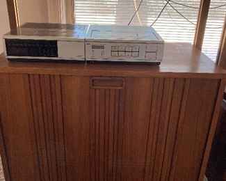 minimalist MCM entertainment center--cabinet