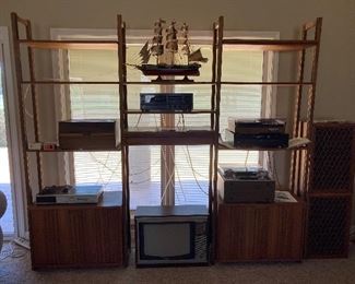 minimalist MCM entertainment center