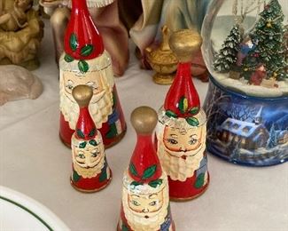 wood Santa bells